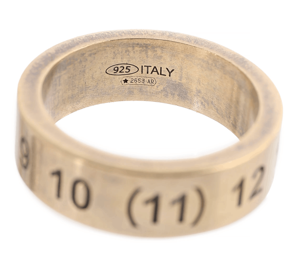 MAISON MARGIELA NUMBERS SILVER RING (950) (CARRYOVER)