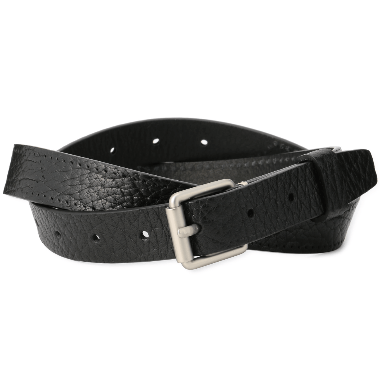 LEMAIRE REVERSED THIN BELT 2.5CM BLACK