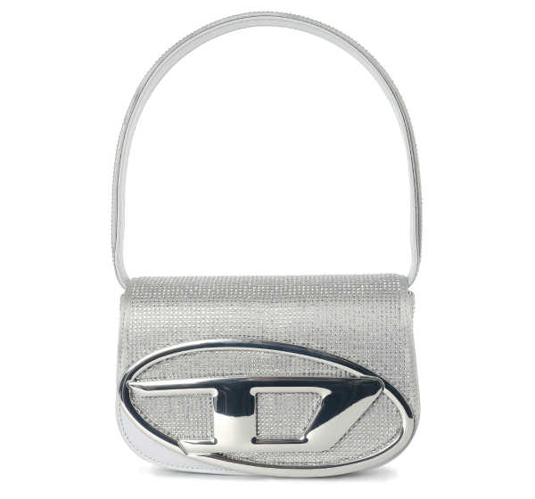 DIESEL 1DR RHINESTONE SHOULDER BAG (T8052)