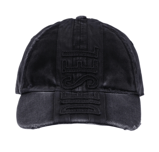 Diesel C-Geir Patches Baseball Cap Black Dark Grey