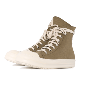 DRKSHDW OVERDYED DENIM HIGH SNEAKERS PALE GREEN/MILK/MILK