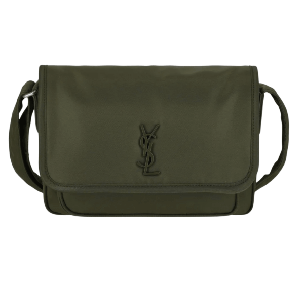Saint Laurent Niki Small Messenger in Nylon Deep Military