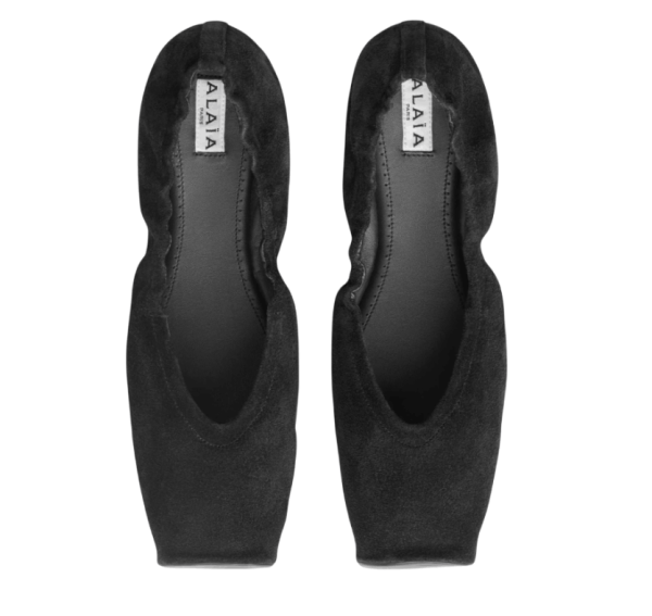 Alaïa Two-tone ballerina with square toe 
