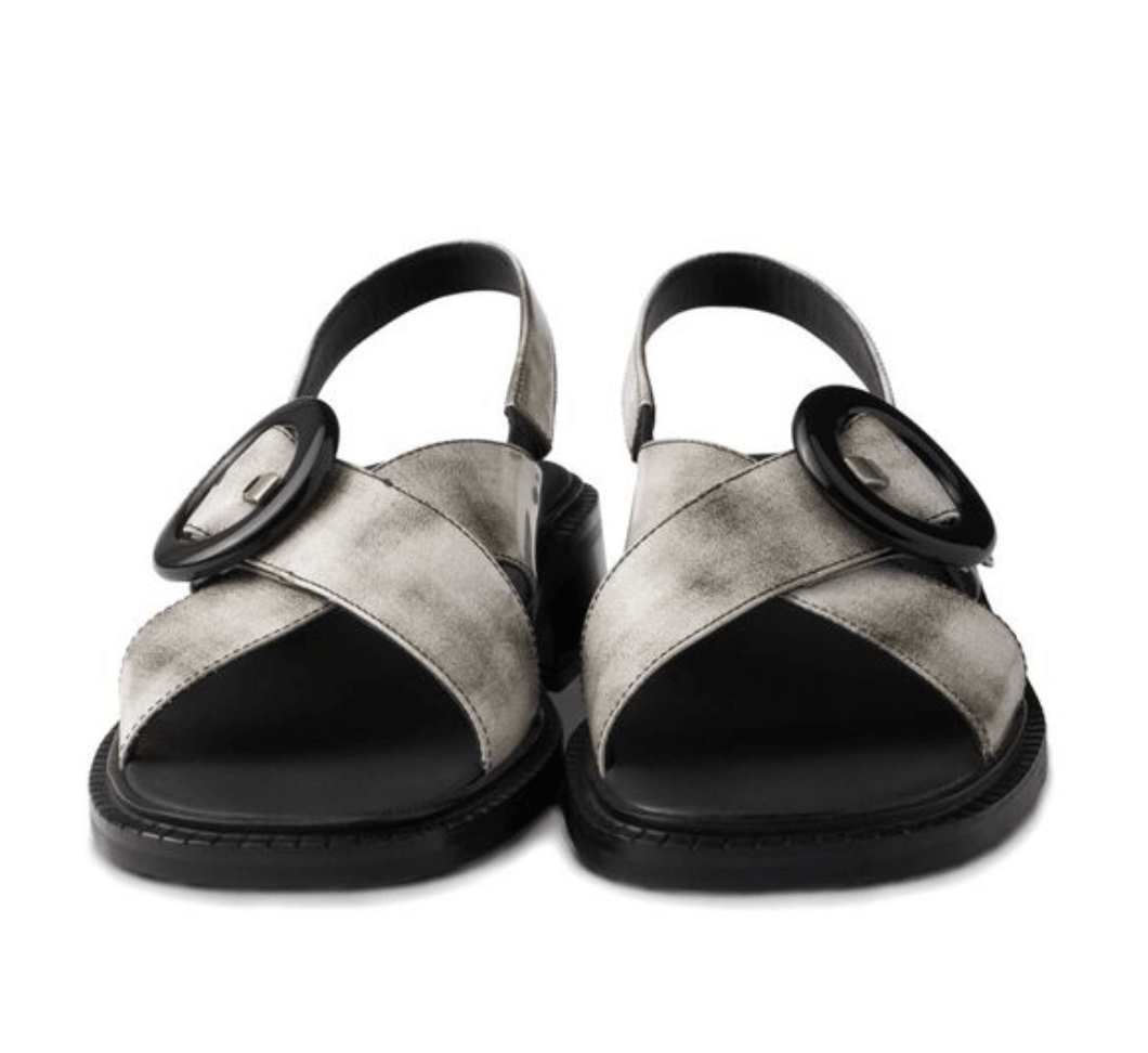 Prada brushed-finish Leather Sandals 