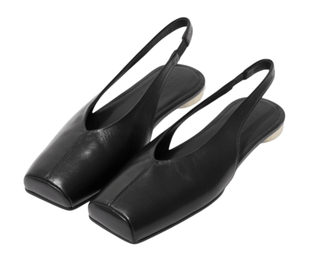 MM6 Maison Margiela leather ballet flats 