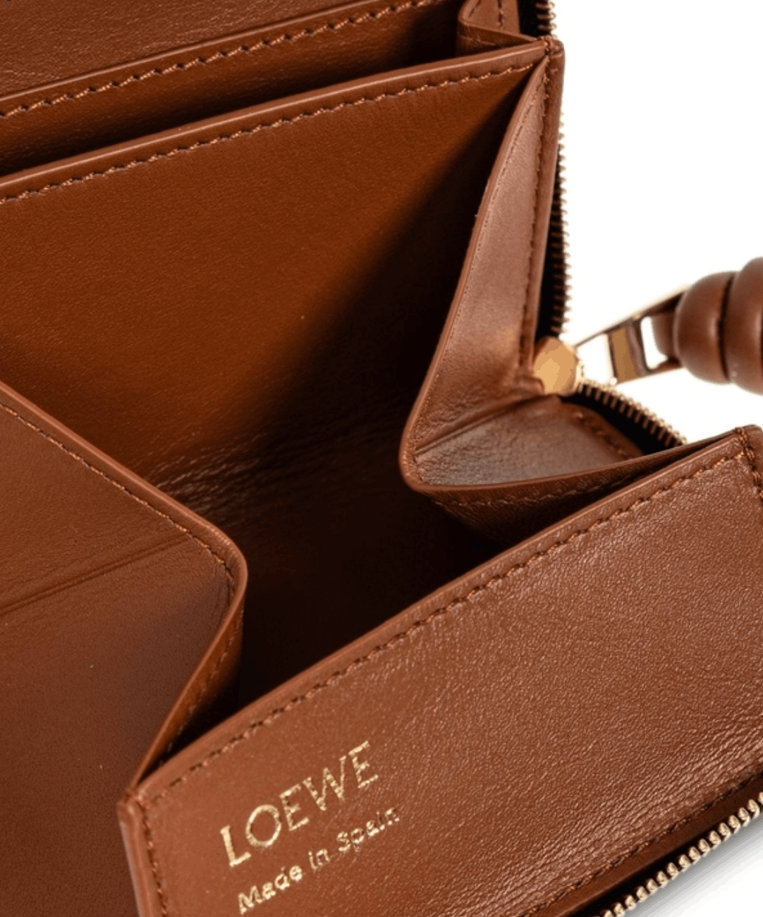 Zipped coin purse in shiny nappa calfskin Multicolor