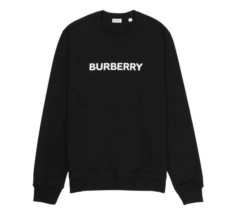 Burberry Logo Print Sweatshirt Black
