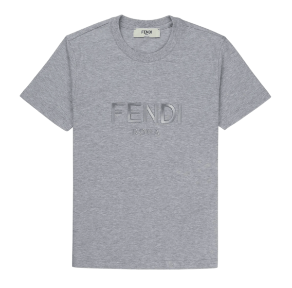 FENDI Fendi Roma Short Sleeve T-Shirt - Gray 