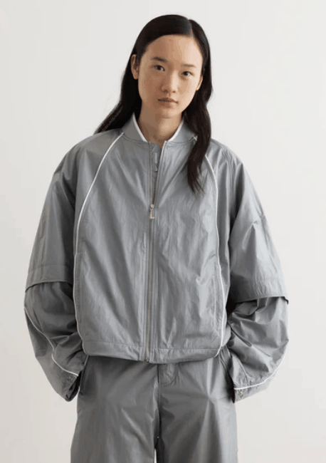 Nike x Jacquemus Track Jacket Particle Grey White - Asia