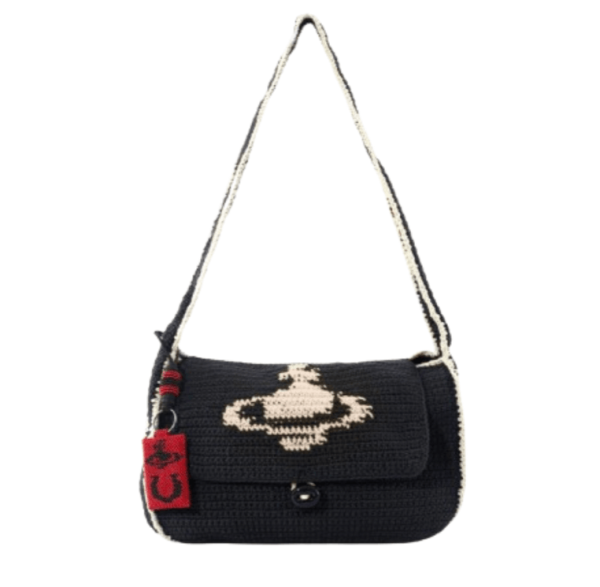 LUCKY HALFMOON CROCHET BAG BLACK