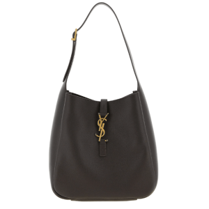 LE 5 À 7 supple small in grained leather in Brown