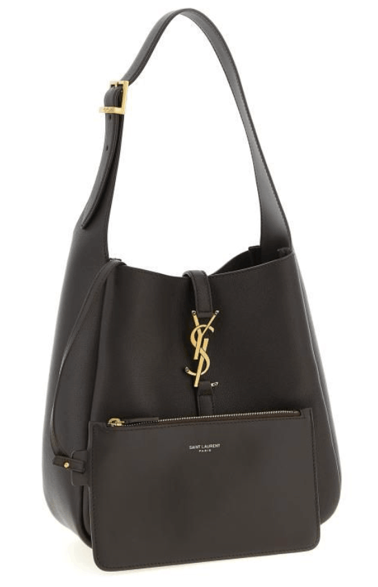 LE 5 À 7 supple small in grained leather in Brown