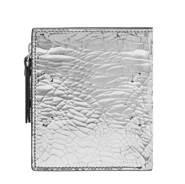 Maison Margiela Broken Mirror Flap Wallet Silver