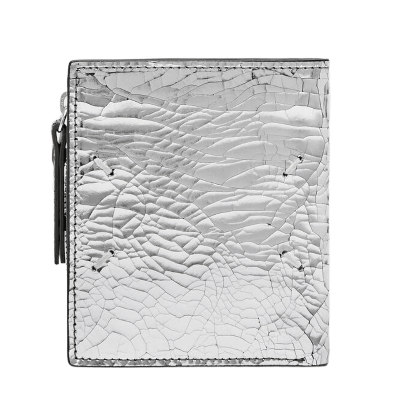 Maison Margiela Broken Mirror Flap Wallet Silver