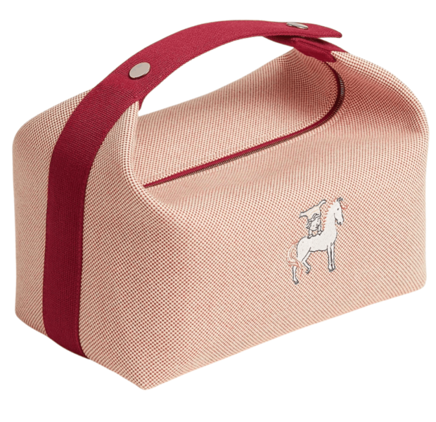 Hermes Large Bride-A-Brac Case Wool & Terracotta