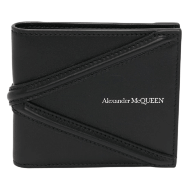 Alexander McQueen Harness Billfold Wallet Black