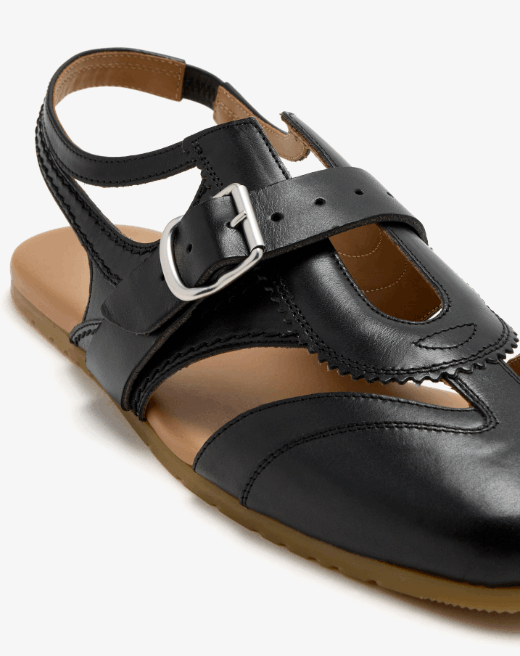 Dries Van Noten Leather cut-out sandals 