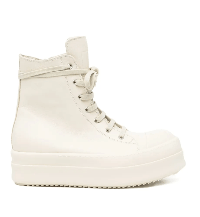 Mega Bumper leather sneakers in white 