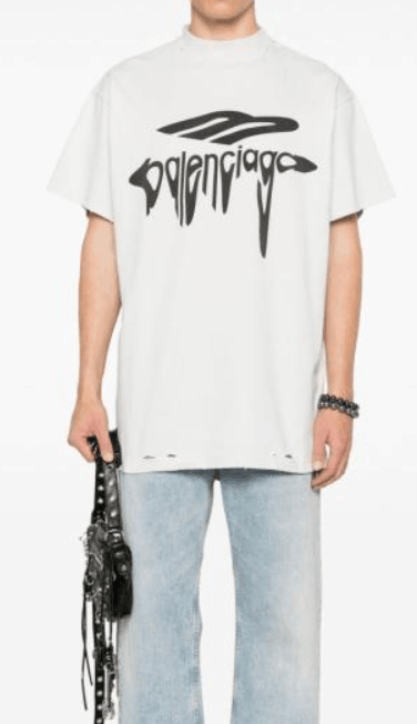 Balenciaga 3B Liquified Oversize T-Shirt 