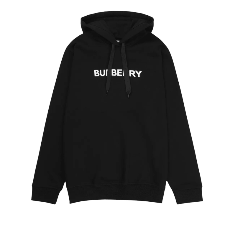 Burberry Cotton Hoodie - Black 