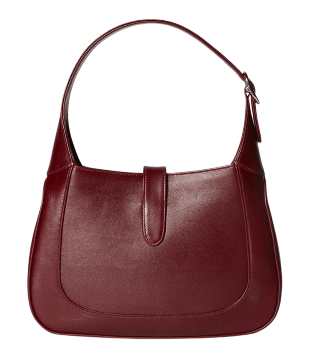 Gucci Jackie Small Shoulder Bag Gucci Rosso Ancora Leather