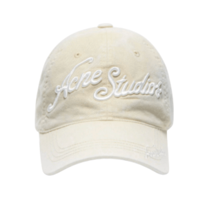 Embroidered logo cap - Oat beige