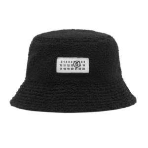 Reversible teddy nylon bucket hat