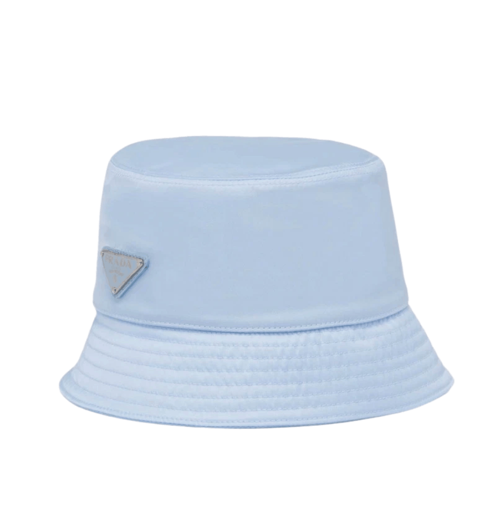 (W) Prada Re-Nylon Bucket Hat Celeste