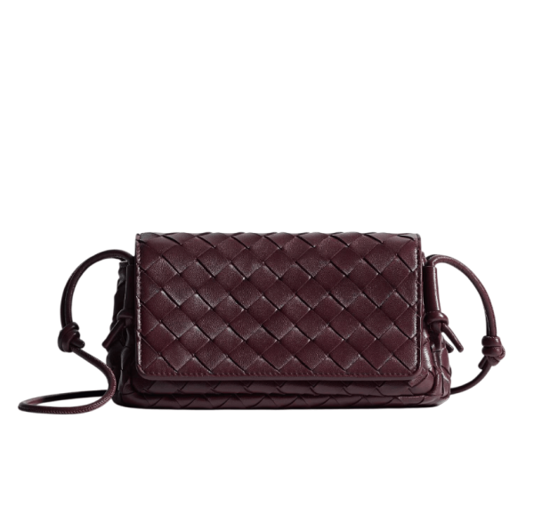 Deep mahogany Notturno crossbody bag