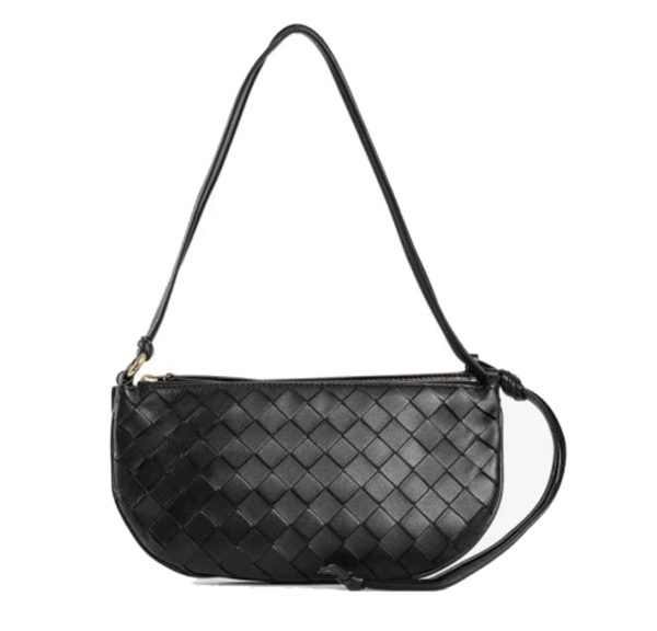 Bottega Veneta Gemelli Double Pouch Intrecciato in Black