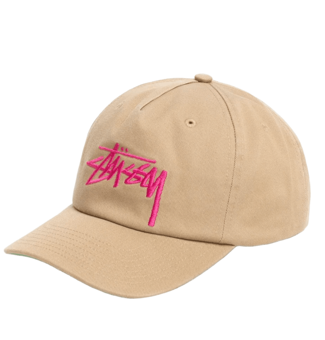 Stussy Mid-Depth Big Stock Snapback Khaki