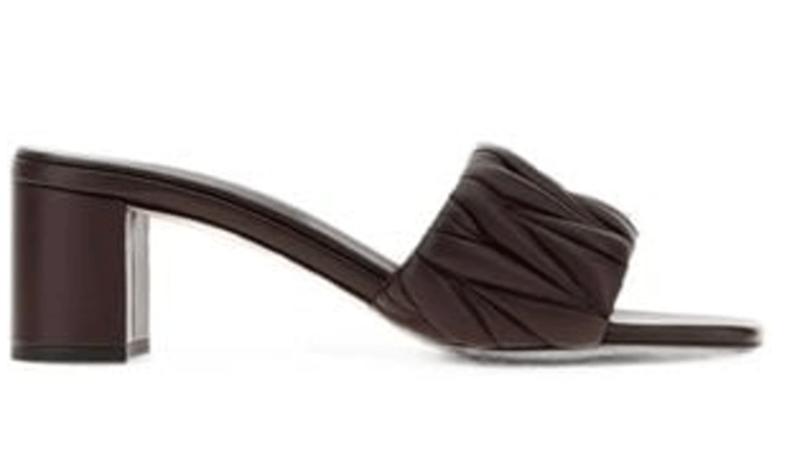 Miu Miu Quilted Block Heel Mules