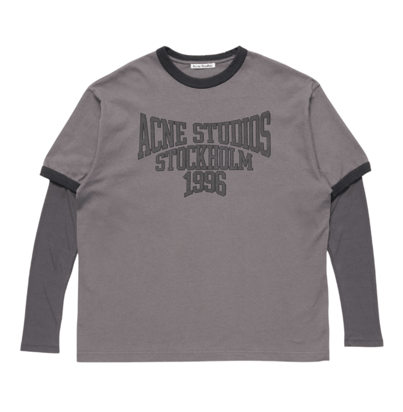 Layered graphic t-shirt - Dark purple/black