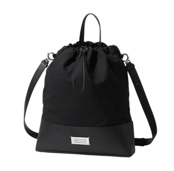 Maison Margiela 5AC Daily Medium Drawstring Backpack Black
