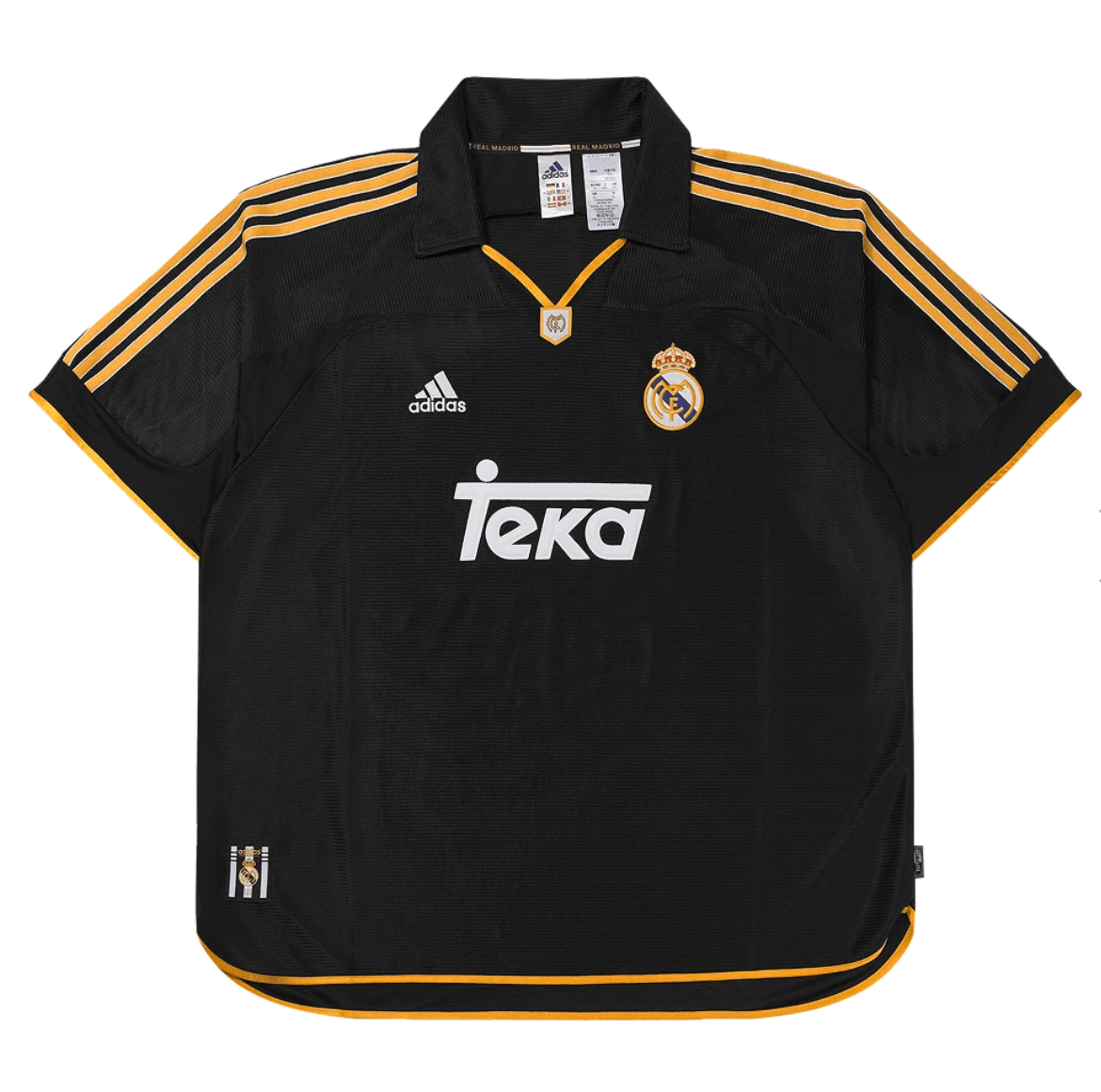Adidas Real Madrid 99/00 Away Jersey Black - KR Sizing (Non Marking Ver.)