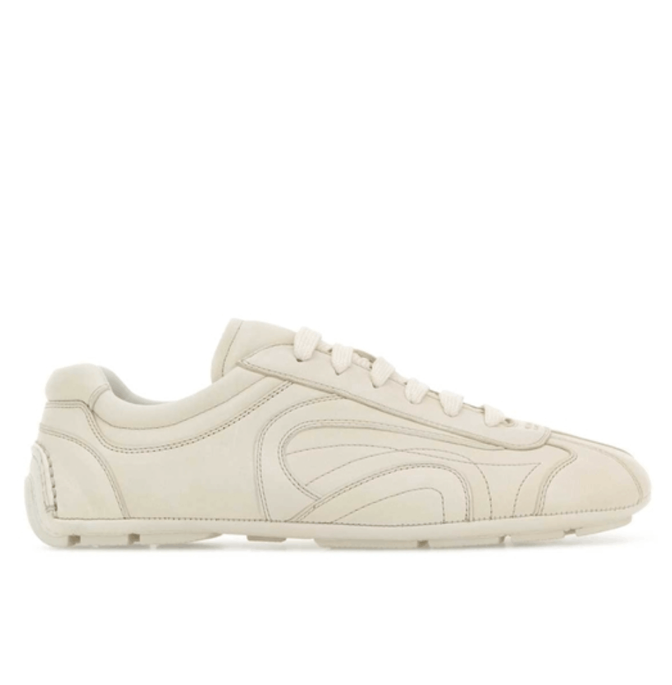 Prada Leather Sneakers - White