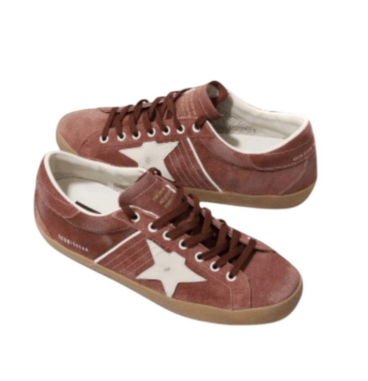Golden Goose Damen Sneaker Super Star Red Rust/White