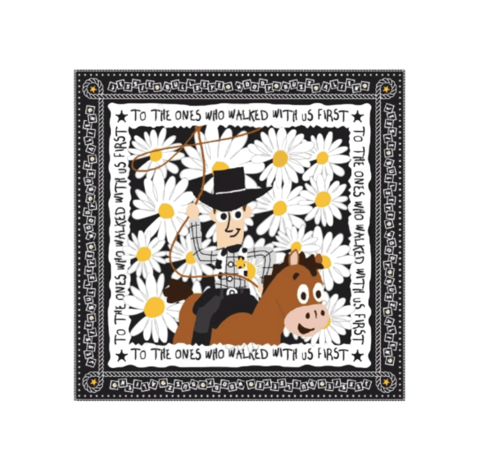 Peaceminusone x Toy Story The First Fan Scarf 01 Silk