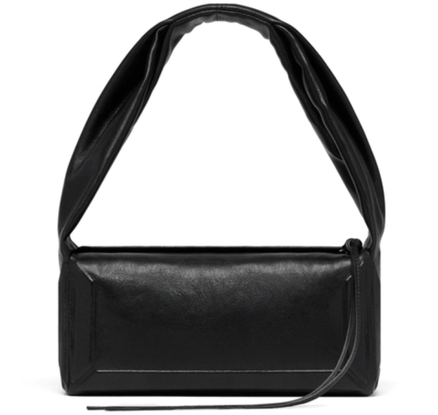 Designer Black Box Bag East West Small