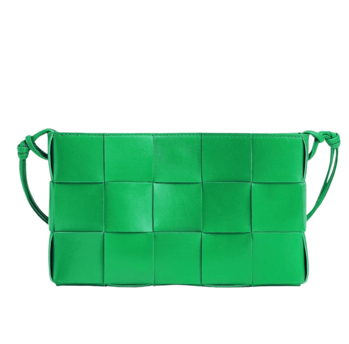 Bottega Veneta Leather Cassette Pouch on Strap Parakeet
