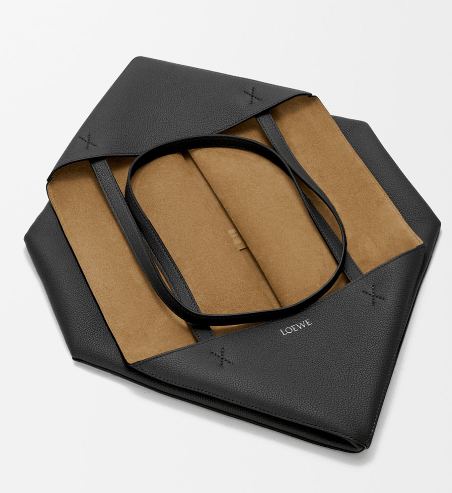 Loewe Puzzle Fold Tote Horizontal 'Black'
