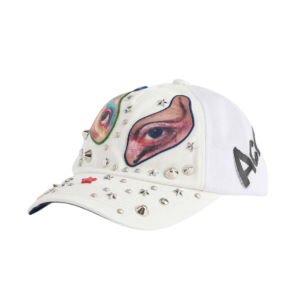 Acne Studios Stud-Embellished Cap - White