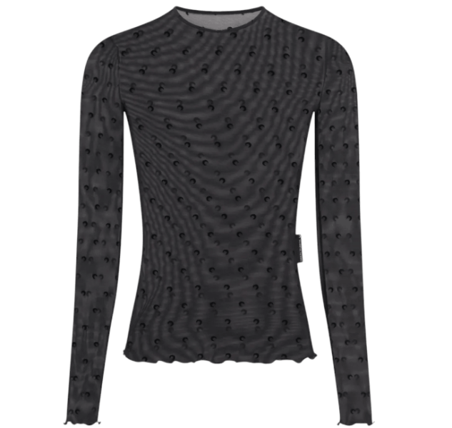 PLUMETIS MOON CREWNECK LS TOP BK99 BLACK