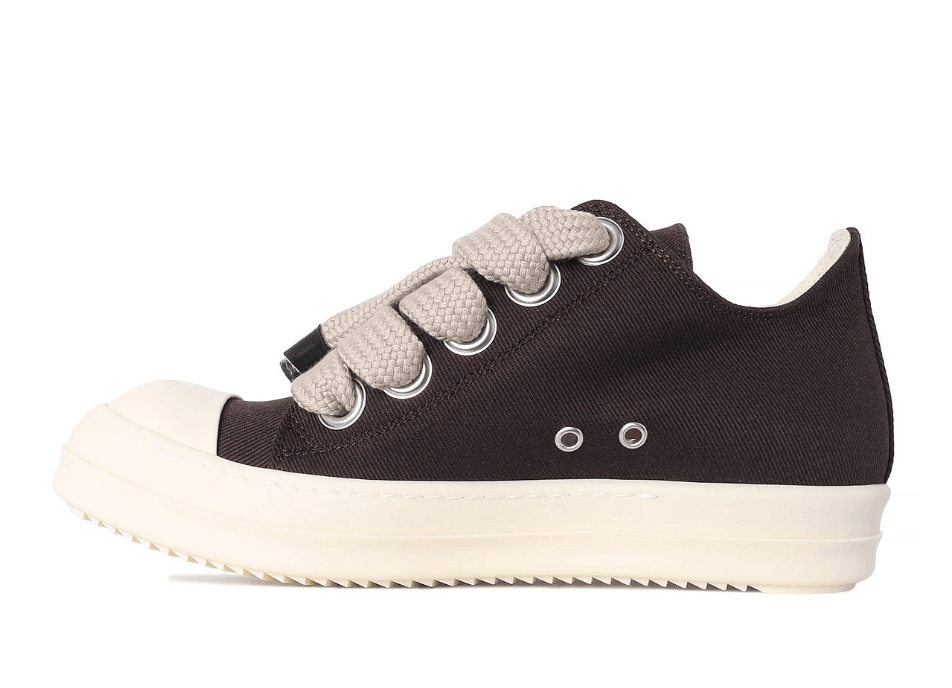 DRKSHDW JUMBOLACE LOW SNEAKERS IN DARKDUST/MILK/MILK OVERDYED DENIM