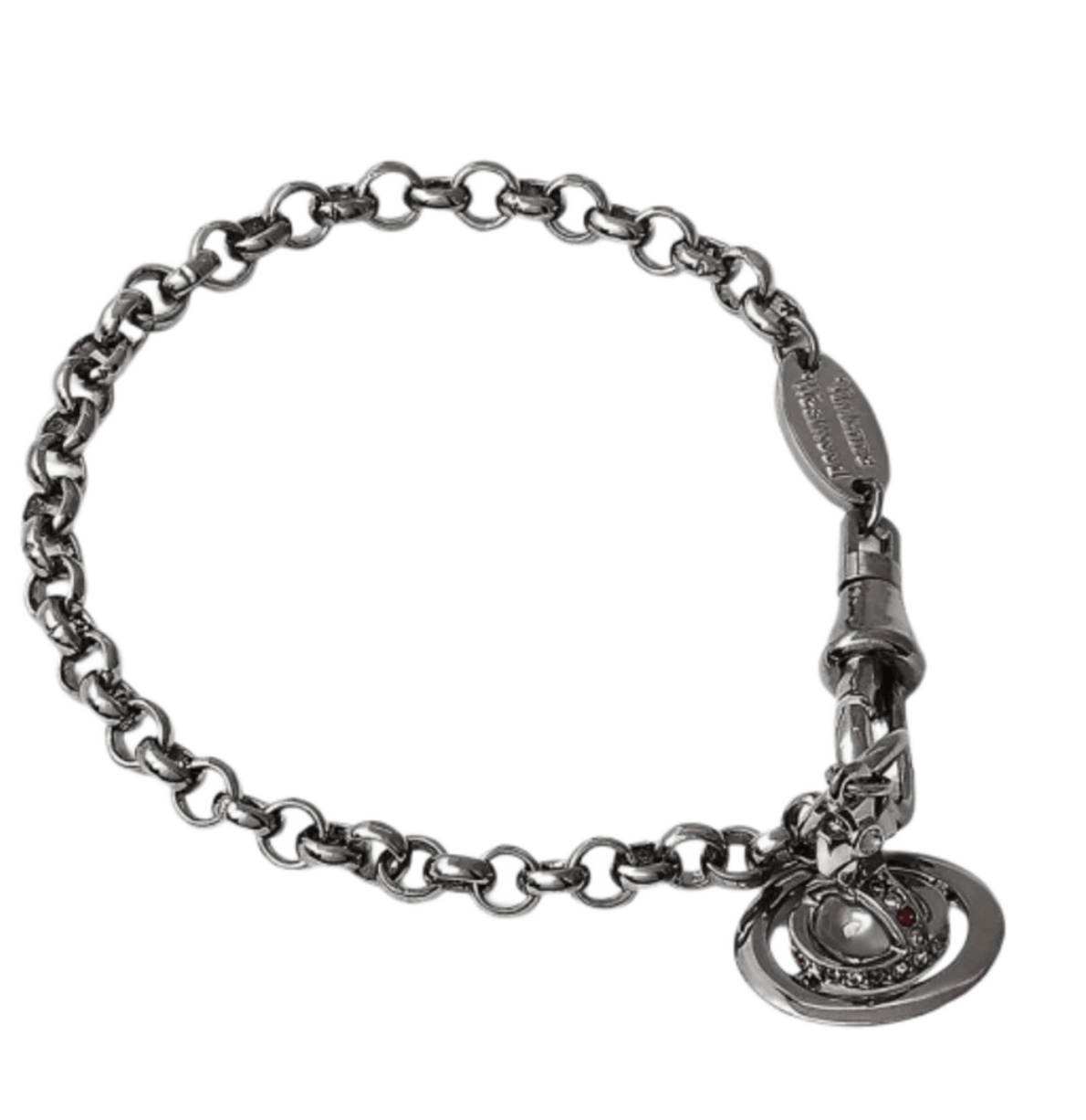 Vivienne Westwood New Petite Orb Bracelet Gunmetal