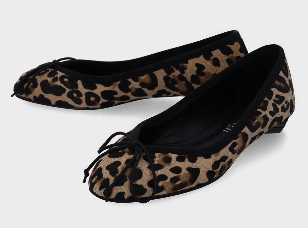 Armadillo Ballet Flat Shoes - Leopard