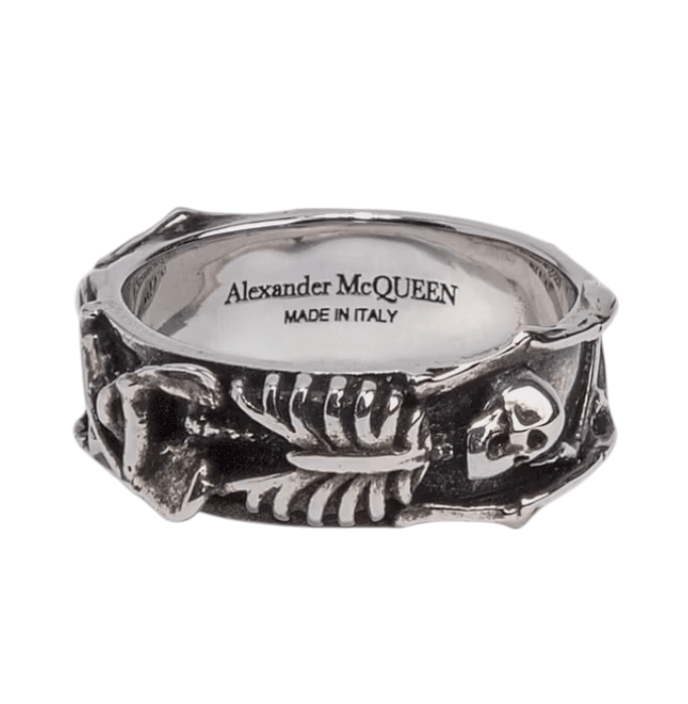 Alexander Mcqueen Skeleton Ring - Silver 