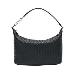 Bottega Veneta Small Intrecciato Shoulder Bag Black