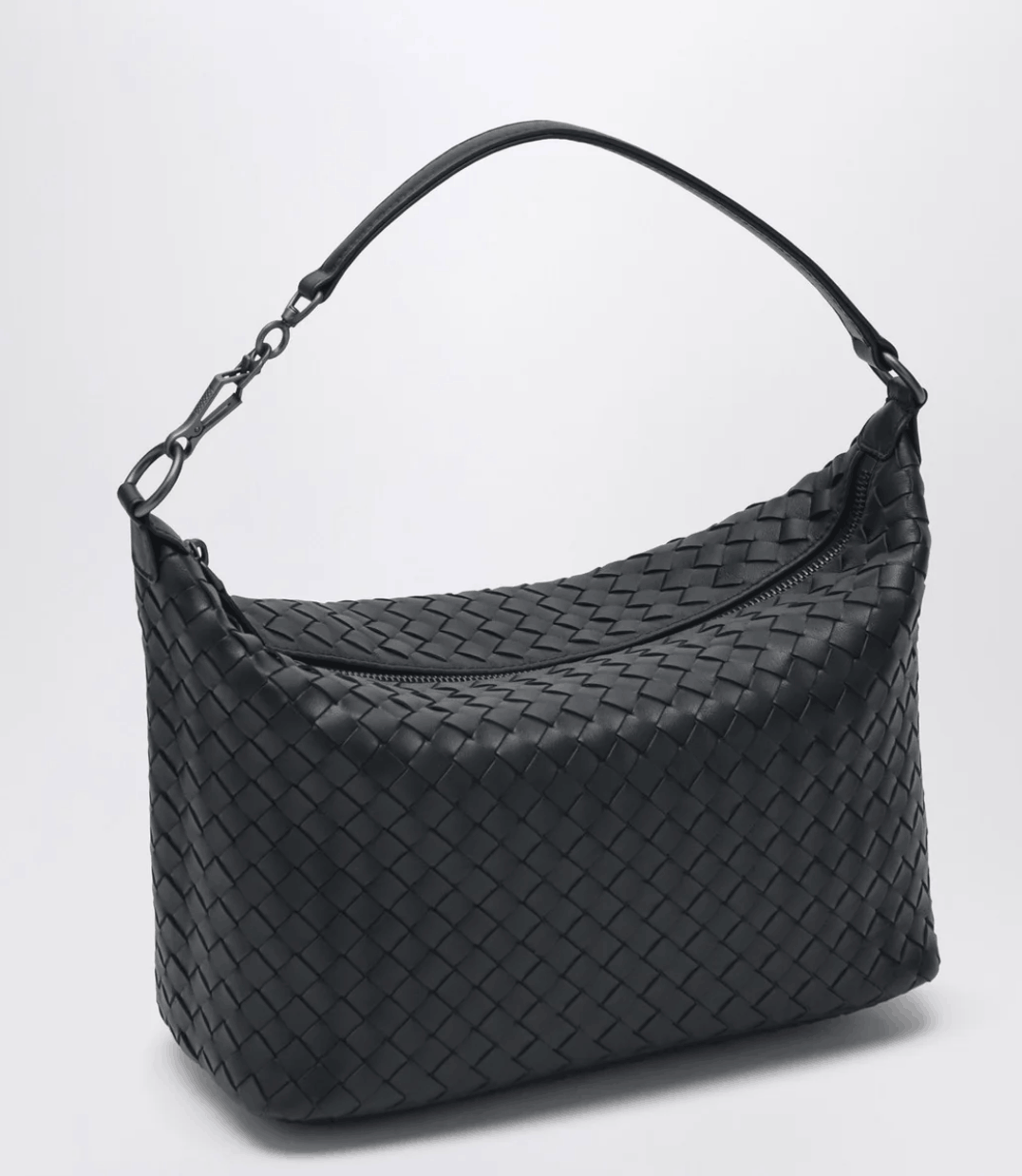 Bottega Veneta Small Intrecciato Shoulder Bag Black
