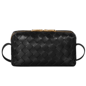 Bottega Veneta Mini Leather Crossbody Bag Black